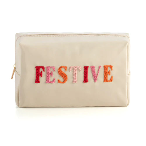 Shiraleah Cara Festive Cosmetic Pouch