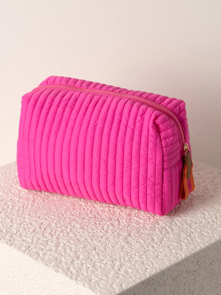 Shiraleah Magenta Large Ezra Cosmetic Pouch