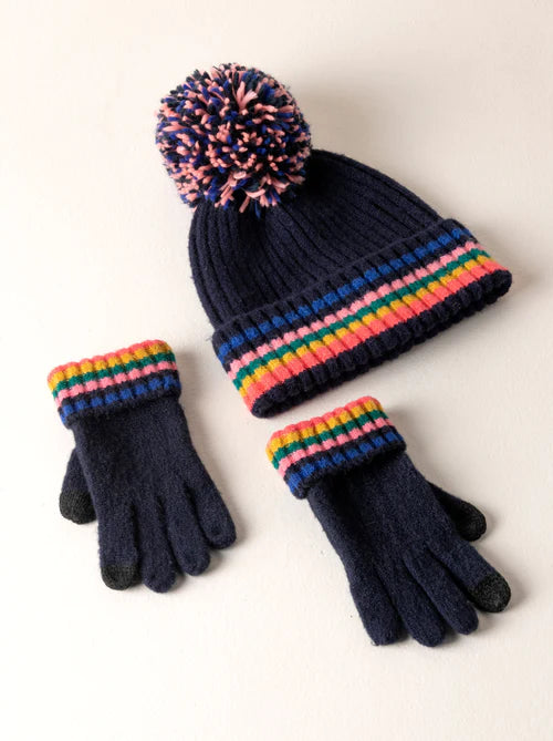 Shiraleah Navy Ronen Touchscreen Gloves
