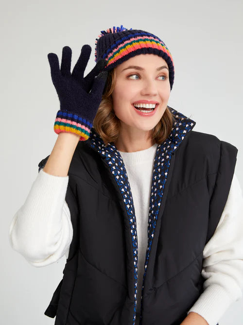 Shiraleah Navy Ronen Touchscreen Gloves