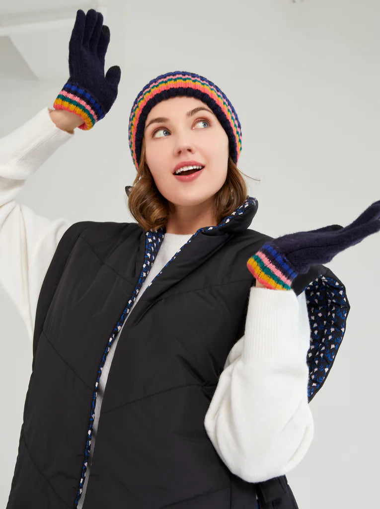 Shiraleah Navy Ronen Touchscreen Gloves