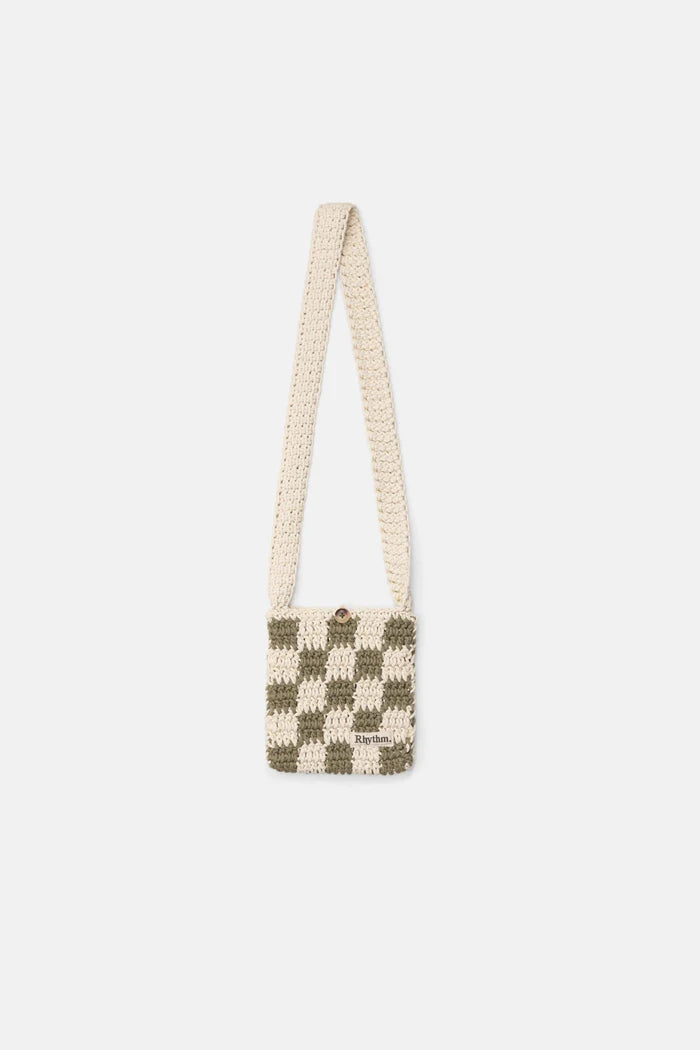 Rhythm Green Crochet Shoulder Bag