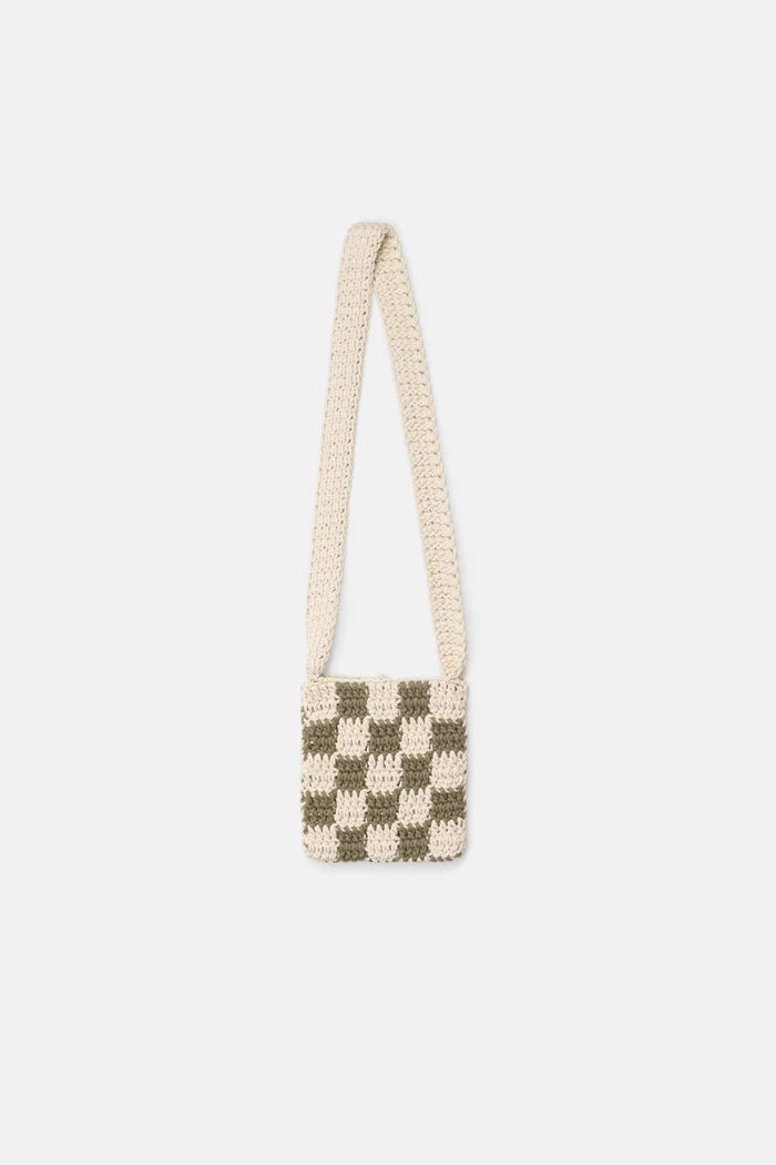 Rhythm Green Crochet Shoulder Bag