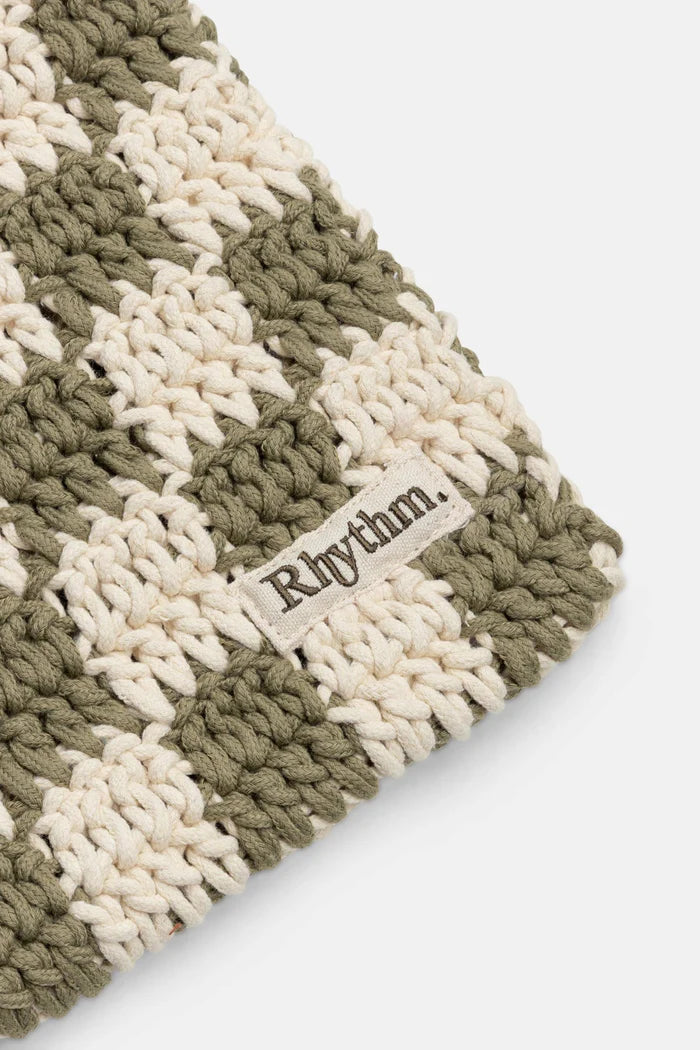 Rhythm Green Crochet Shoulder Bag