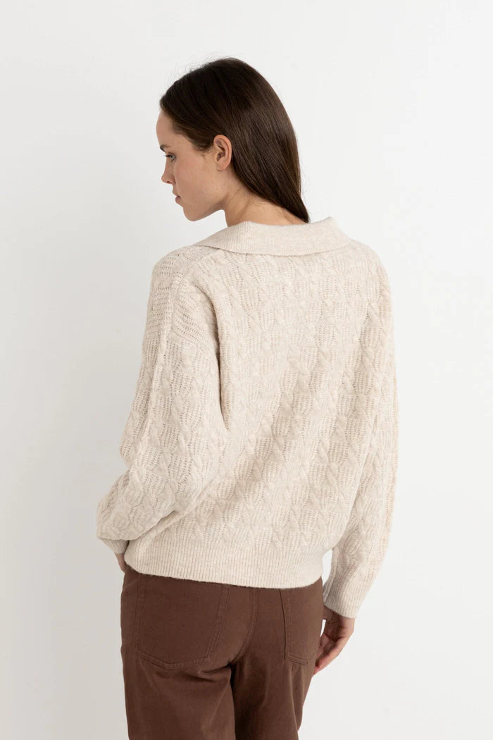 Rhythm Lexie V-neck Collared Sweater