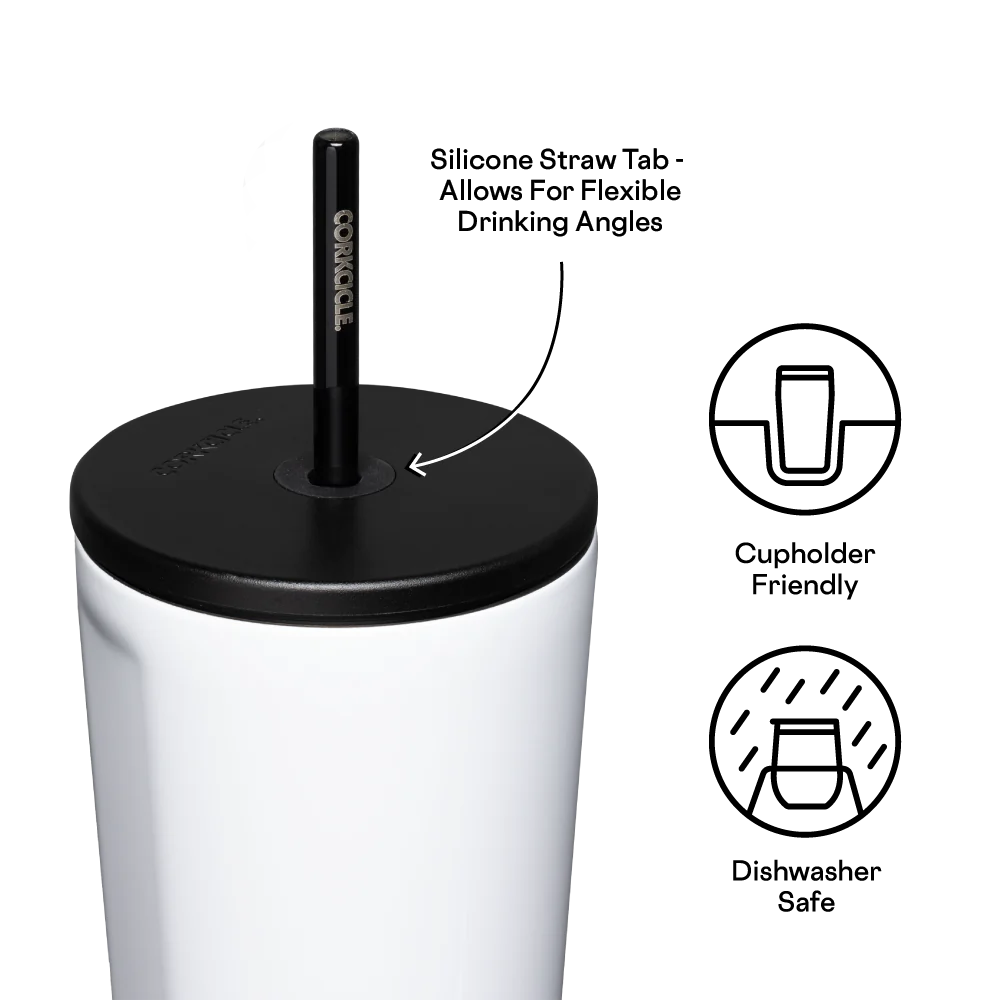 Corkcicle 24oz Gloss White Cold Cup