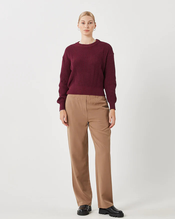 Minimum Burgundy Mikala Sweater