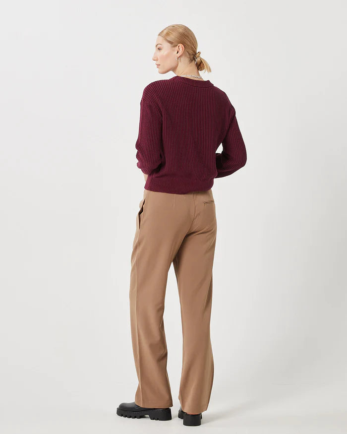 Minimum Burgundy Mikala Sweater