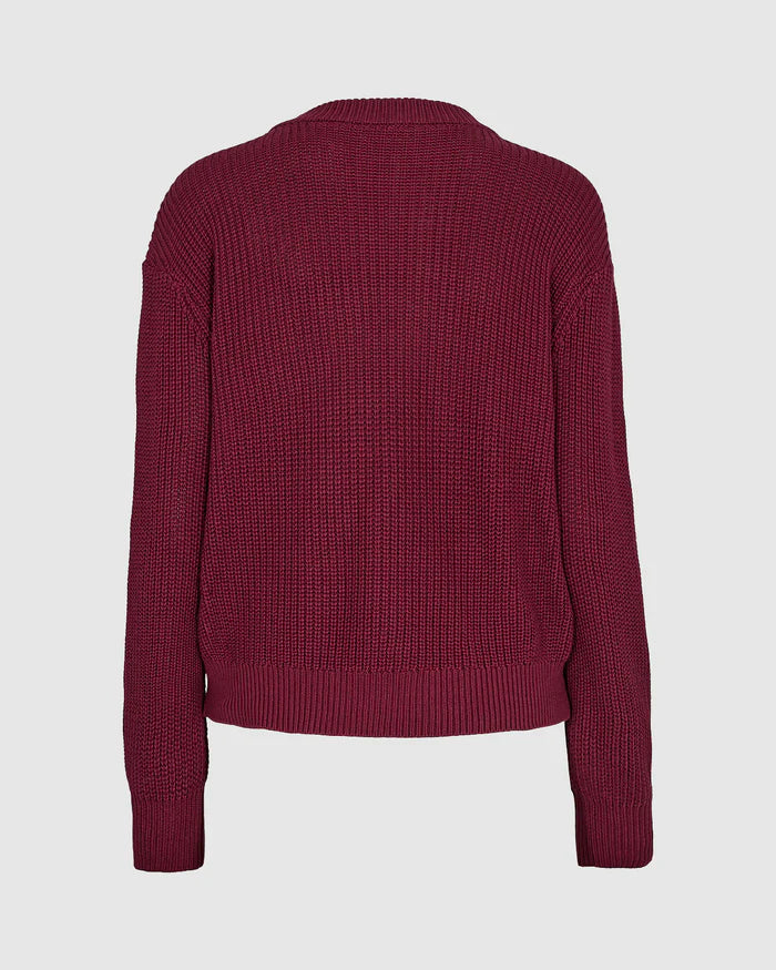 Minimum Burgundy Mikala Sweater
