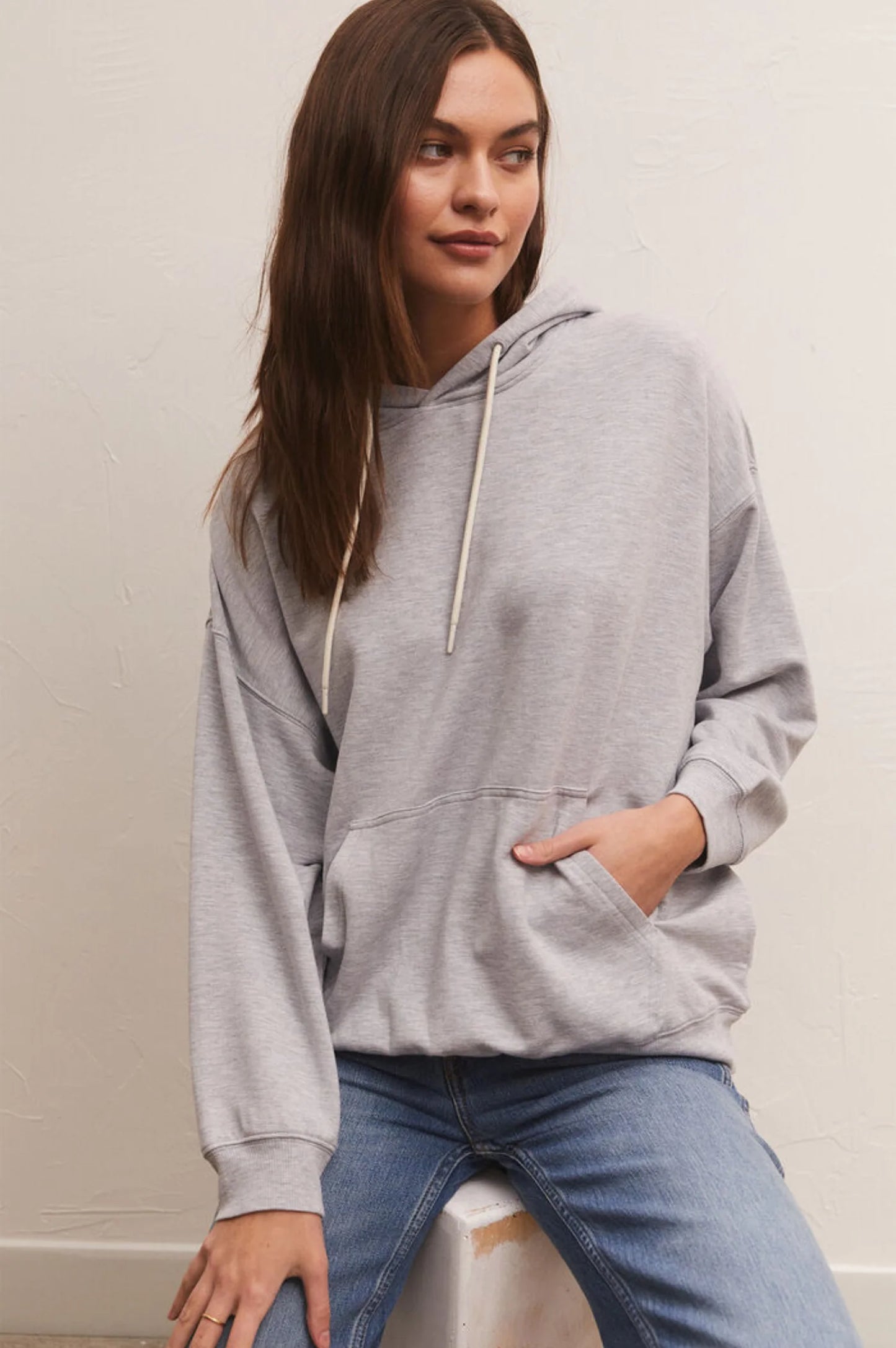 Z Supply Oversized Modal Fleece Hoodie