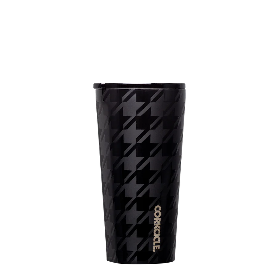 Corkcicle 16oz Onyx Houndstooth Tumbler