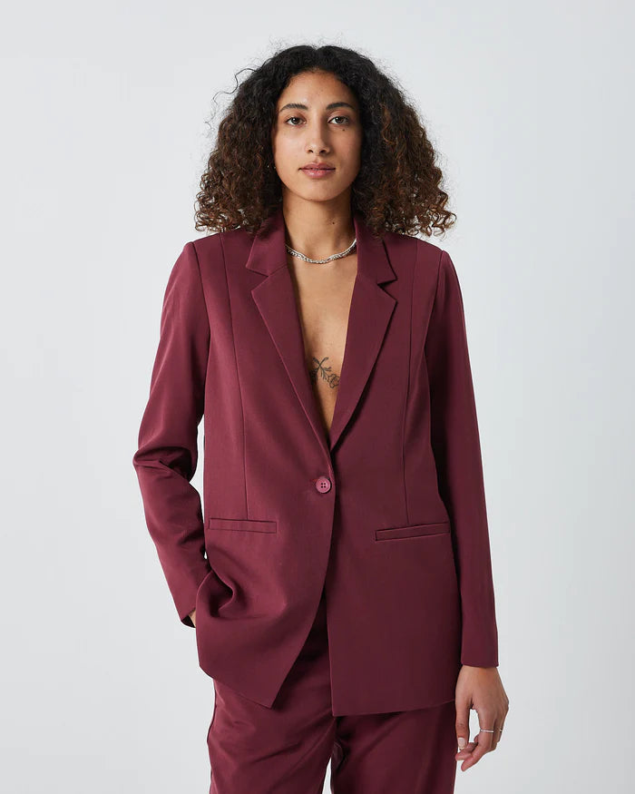 Minimum Burgundy Tara Blazer