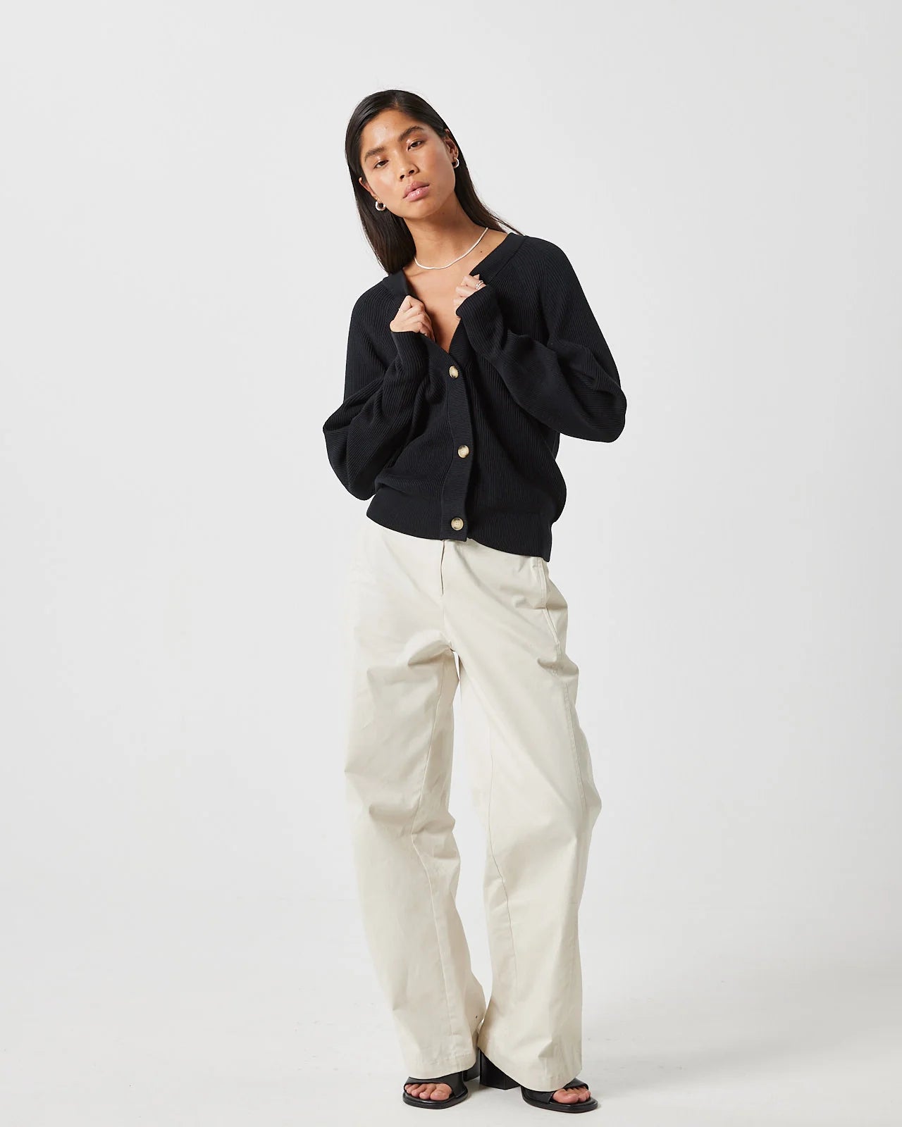 Minimum Black Cardine Cardigan