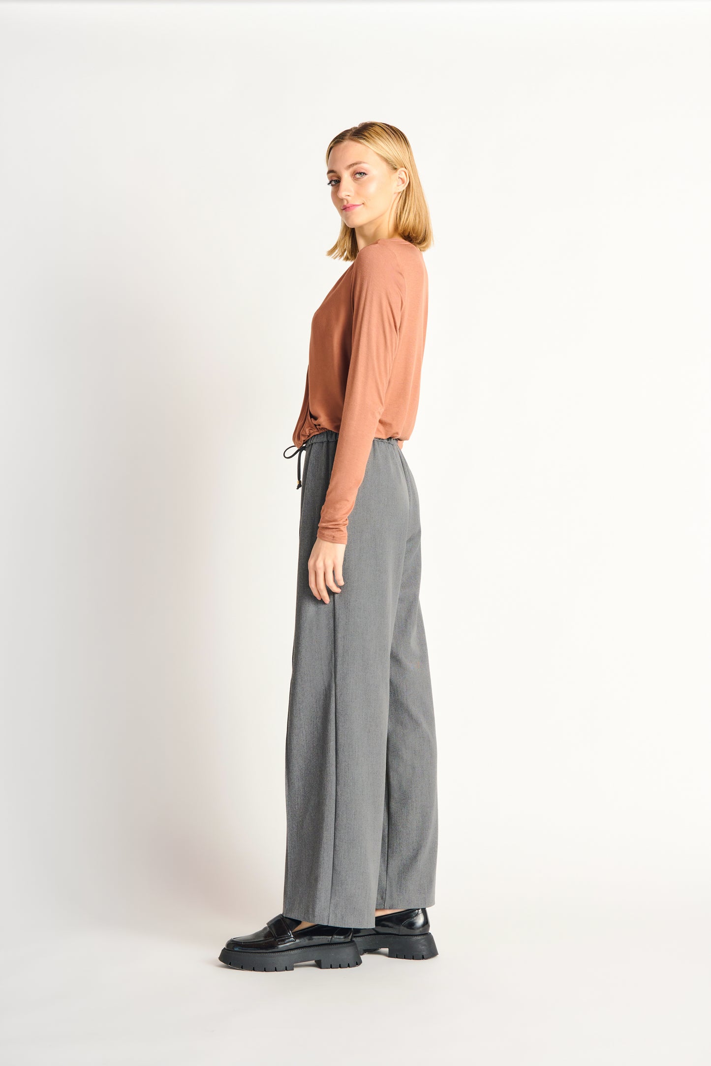 Dex Wrap Front Knit Top
