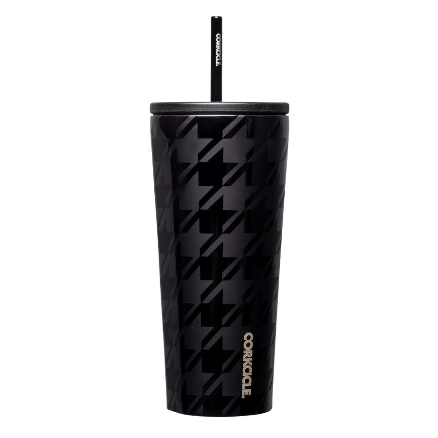 Corkcicle 24oz Onyx Houndstooth Cold Cup