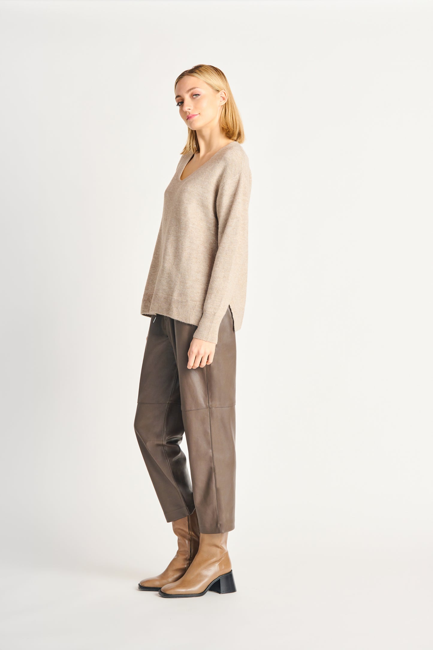 Dex Slit Hem Sweater