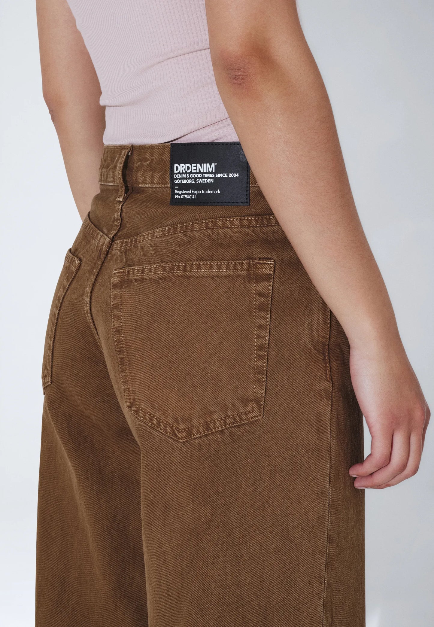 Dr.Denim Rhue Low Wide Washed Teak Jean