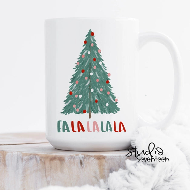 Studio Seventeen Fa La La La La La Christmas Coffee Mug