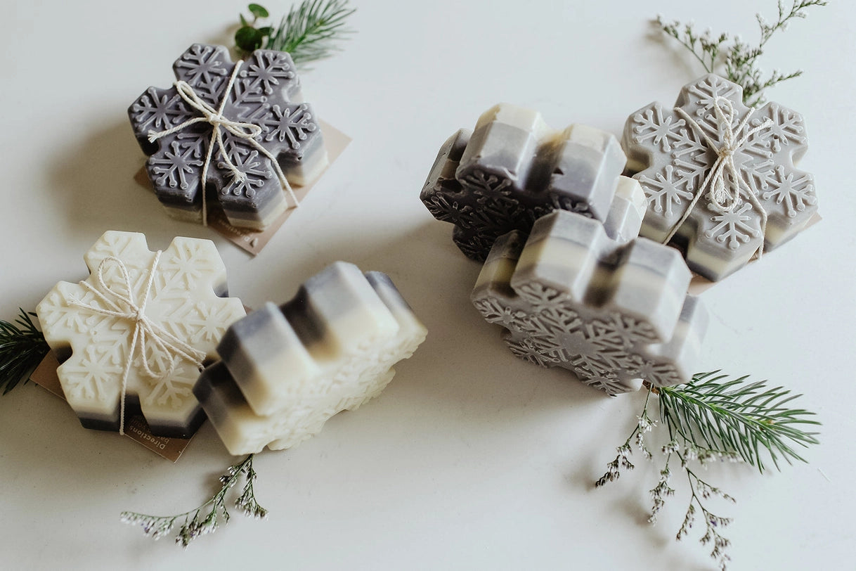 SOAK Bath Co. Snowflake Soap Bar: Holiday Collection