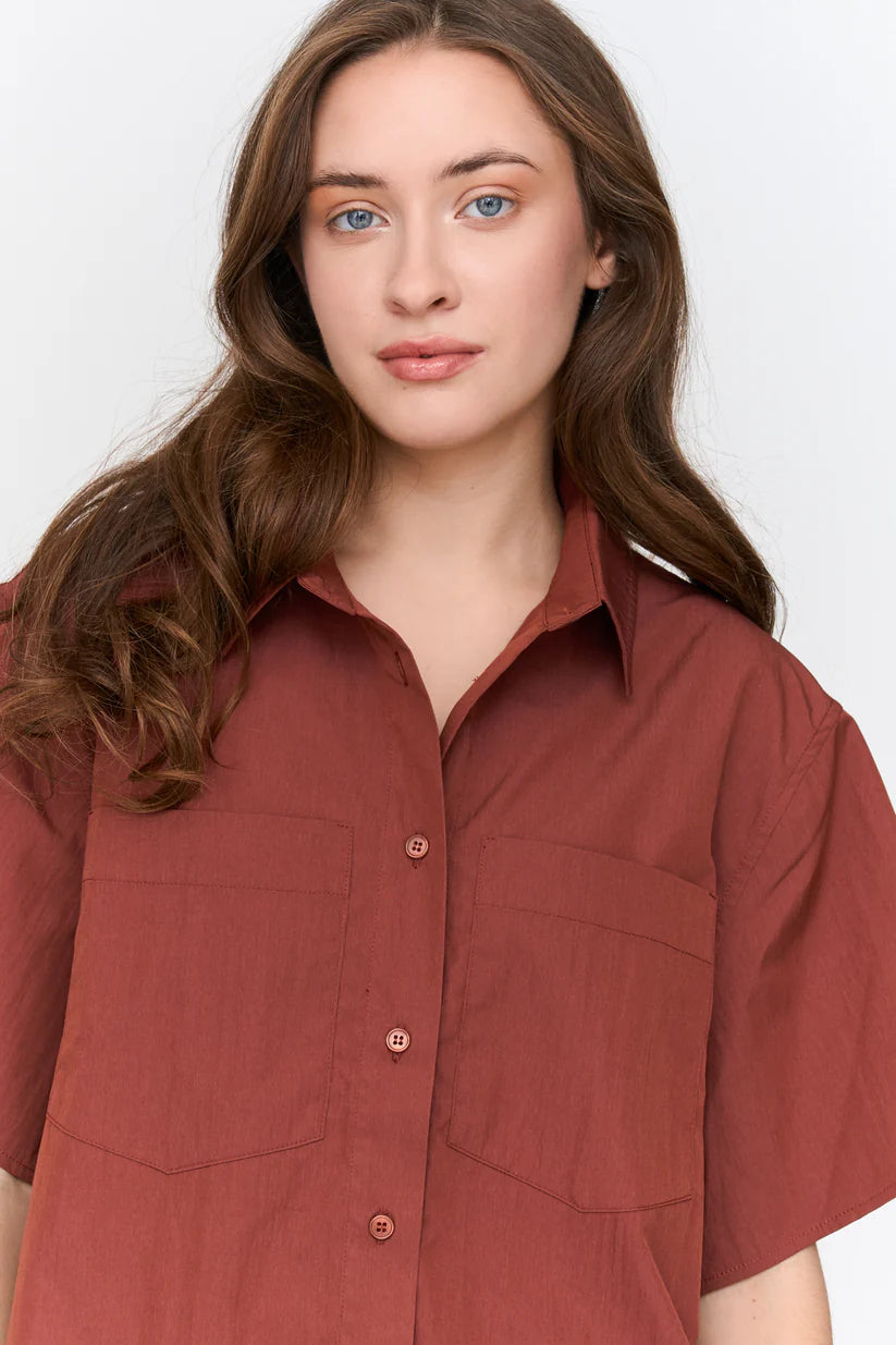 24COLOURS Rust Shirt 30486B