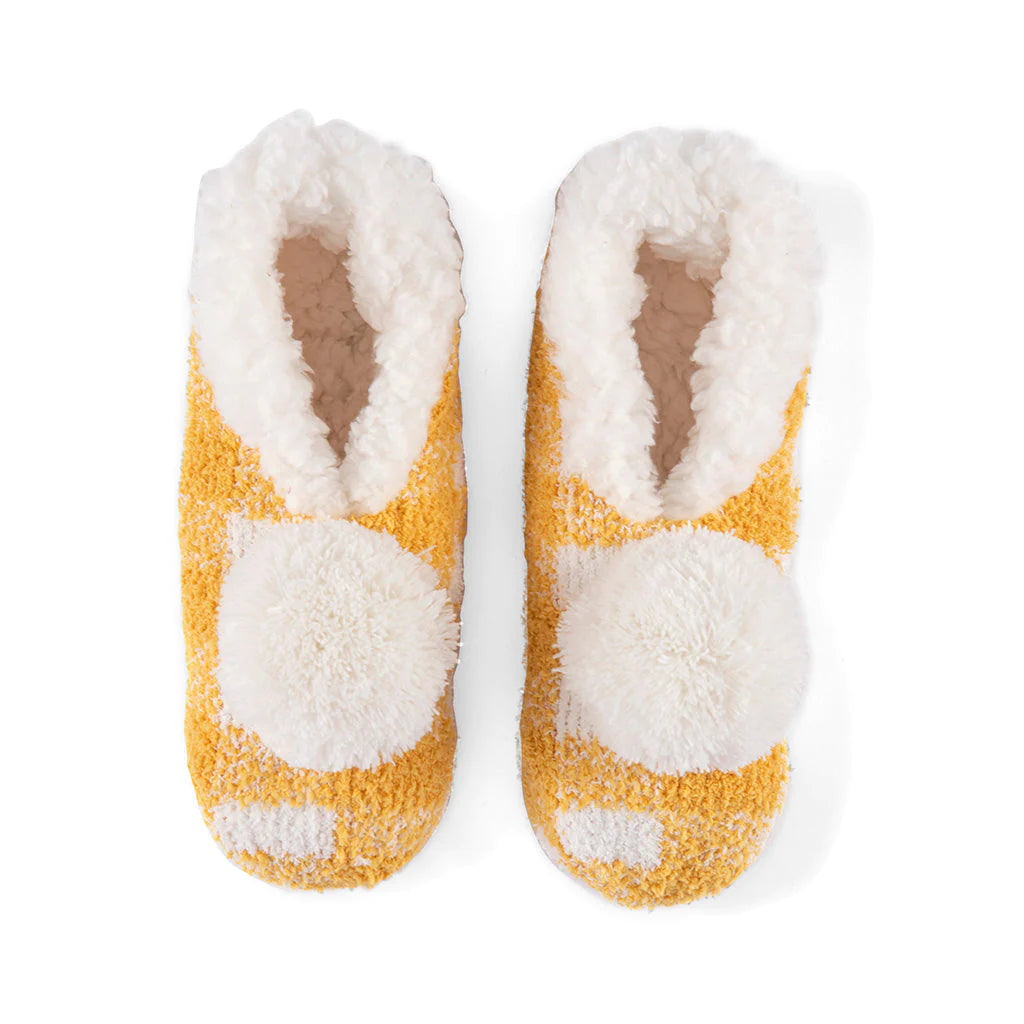 Shiraleah Yellow Chlo Plaid Slipper Socks
