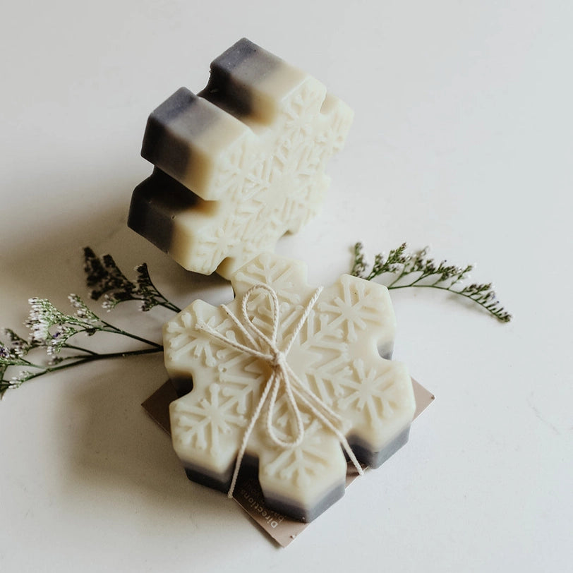 SOAK Bath Co. Snowflake Soap Bar: Holiday Collection