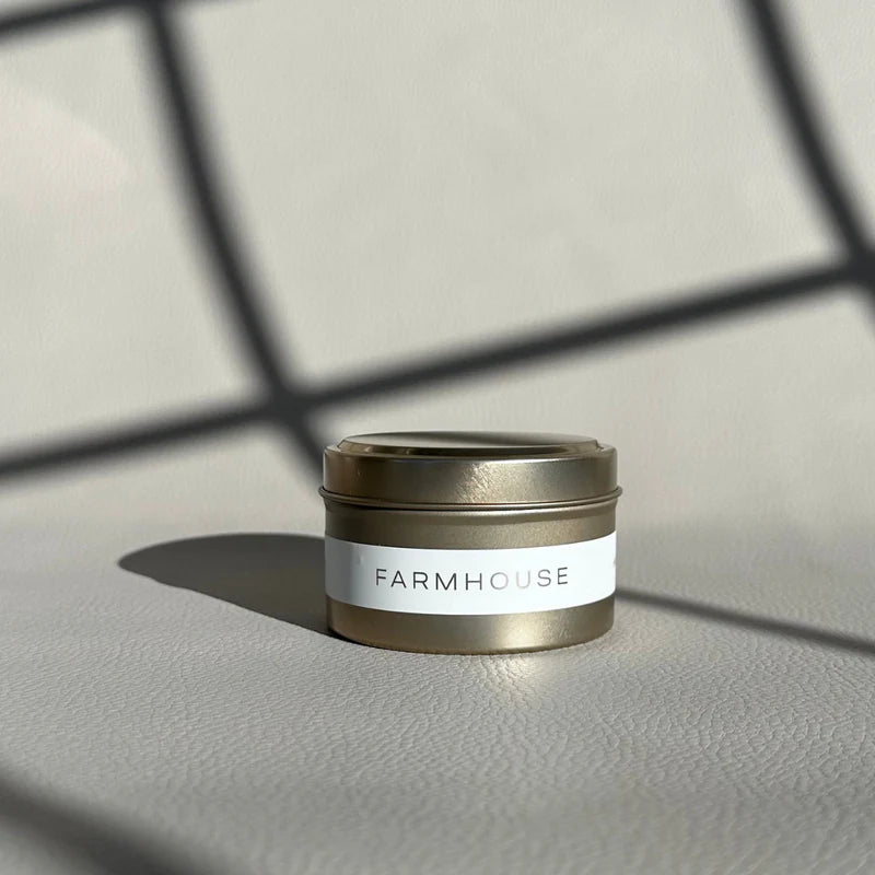 Canvas Candle Co- Farmhouse Gold Travel Tin Candle