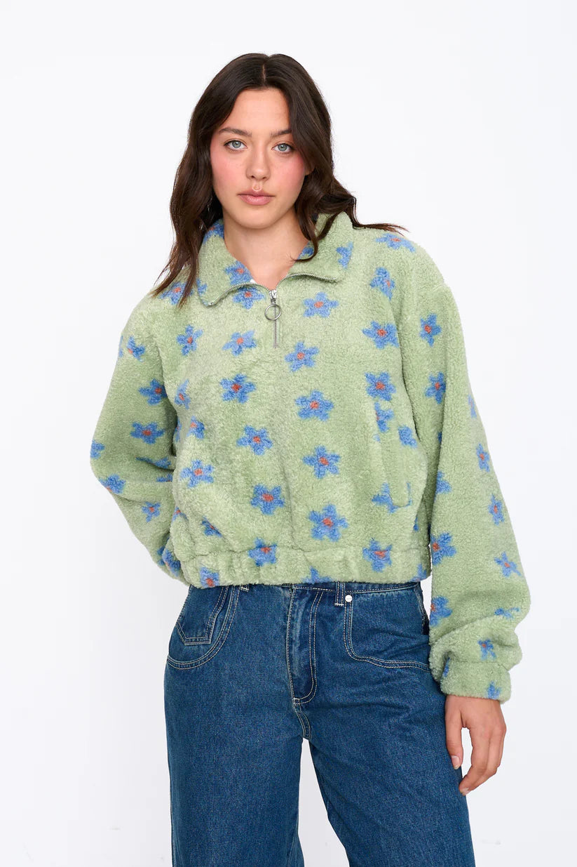 24COLOURS Green Flower Jacket