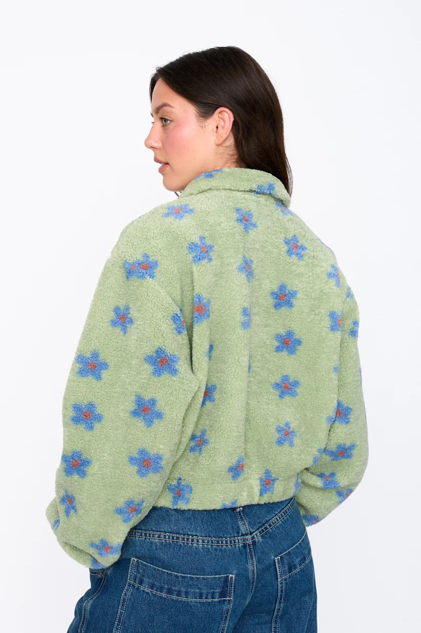 24COLOURS Green Flower Jacket