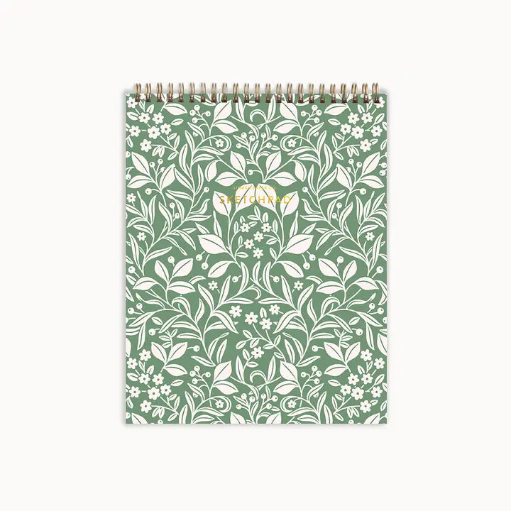 Linden Paper Co. Meadowlace Sketchpad | Spiral Blank Notebook