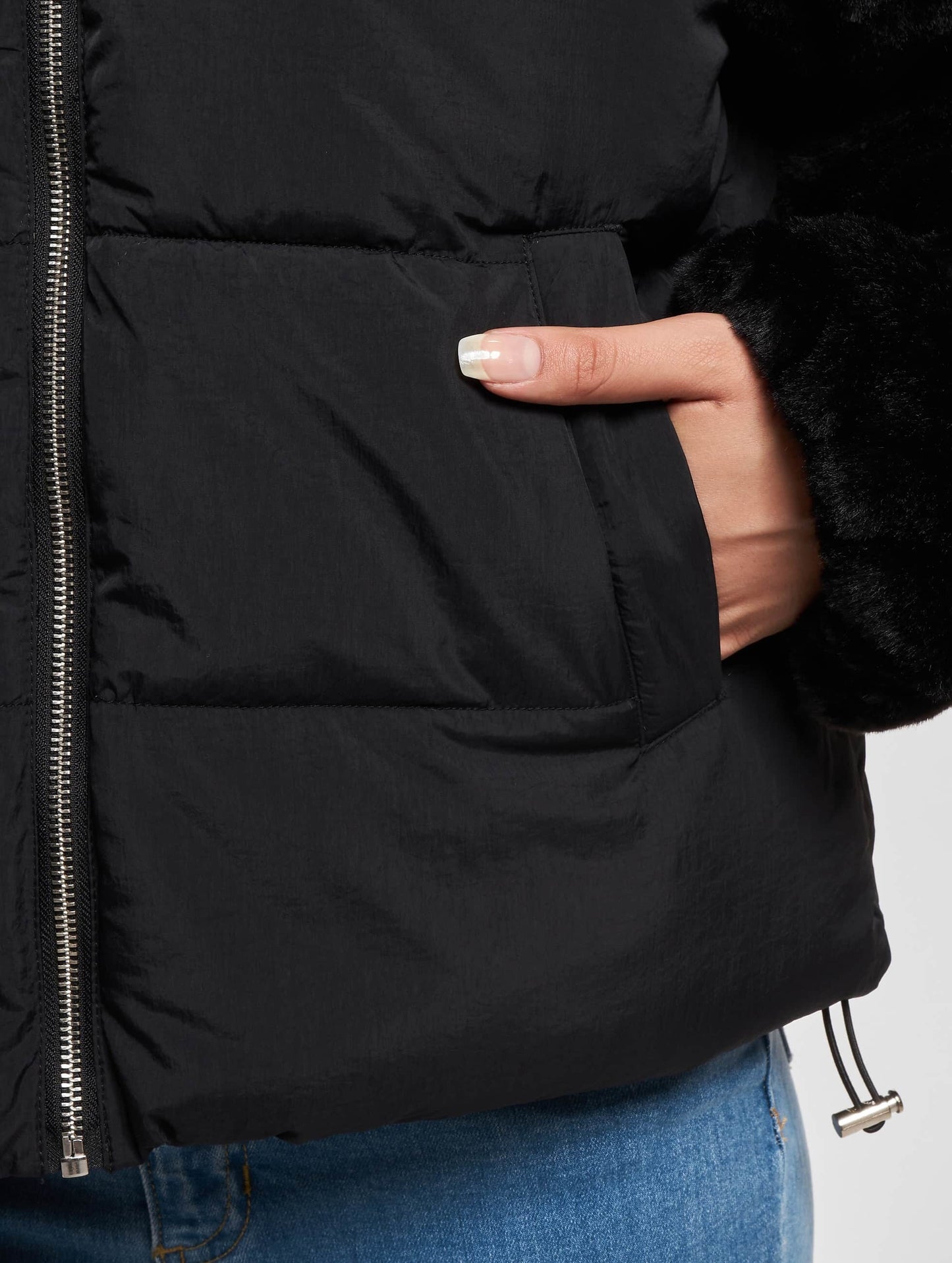 ONLY Wanja Fur Puffer Jacket