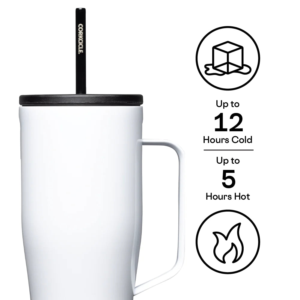 Corkcicle 30oz Gloss White Cold Cup XL
