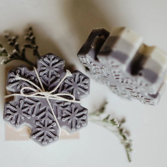 SOAK Bath Co. Snowflake Soap Bar: Holiday Collection