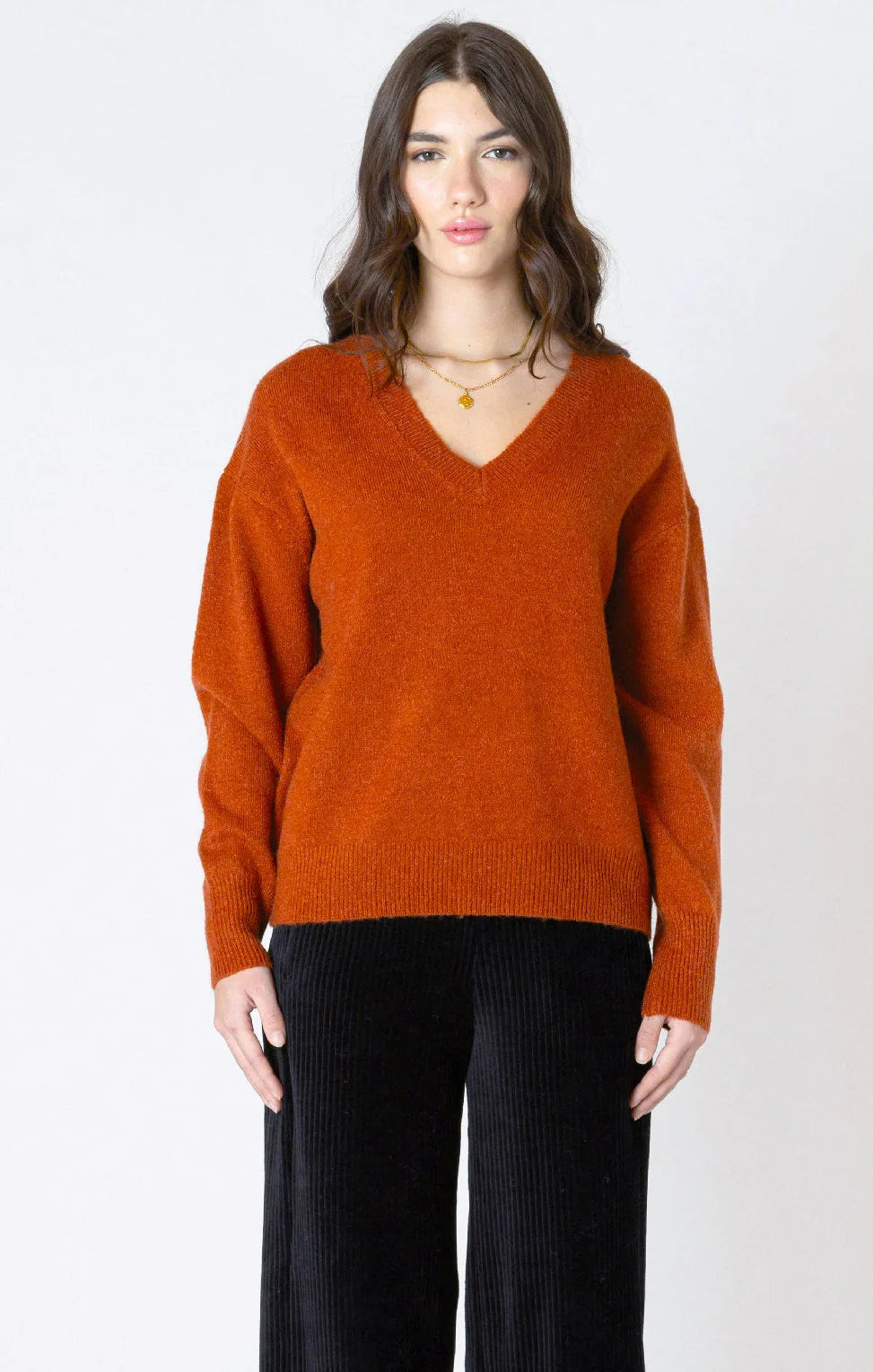 Dex Burnt Orange Soft Touch Sweater