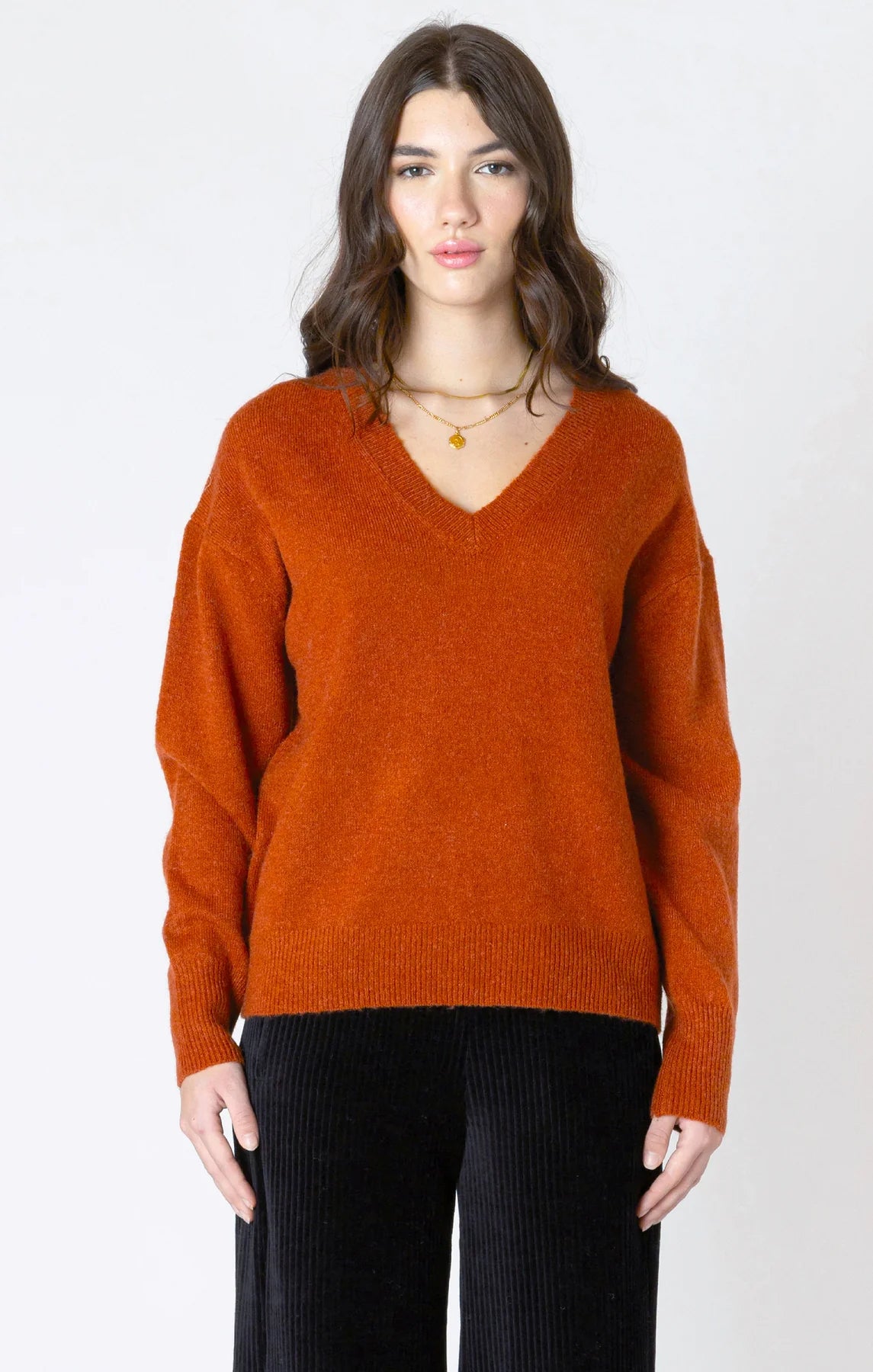 Dex Burnt Orange Soft Touch Sweater