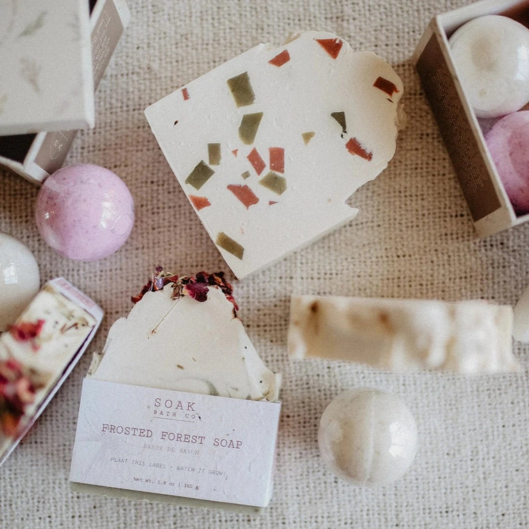SOAK Bath Co. Merry and Bright Soap Bar: Holiday Collection