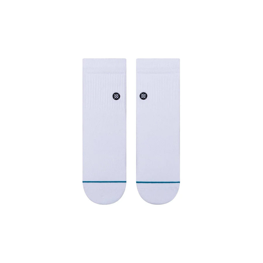 Stance White Icon Quarter Socks