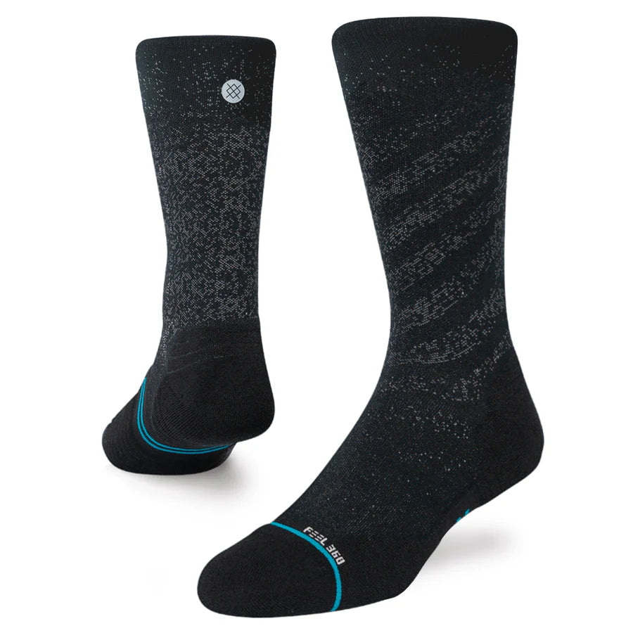 Stance Black Run Light Crew Sock