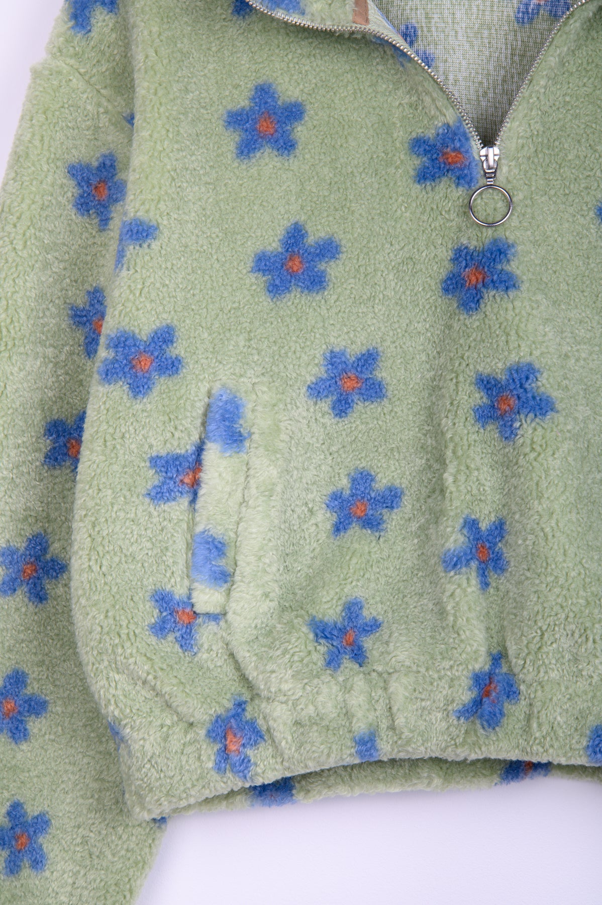 24COLOURS Green Flower Jacket