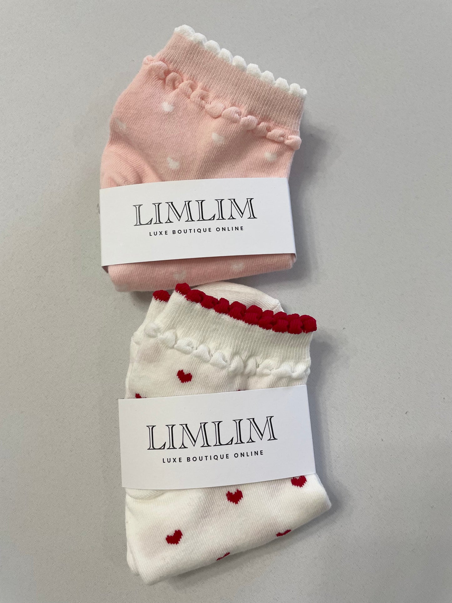 LimLim Ankle Light Heart Socks