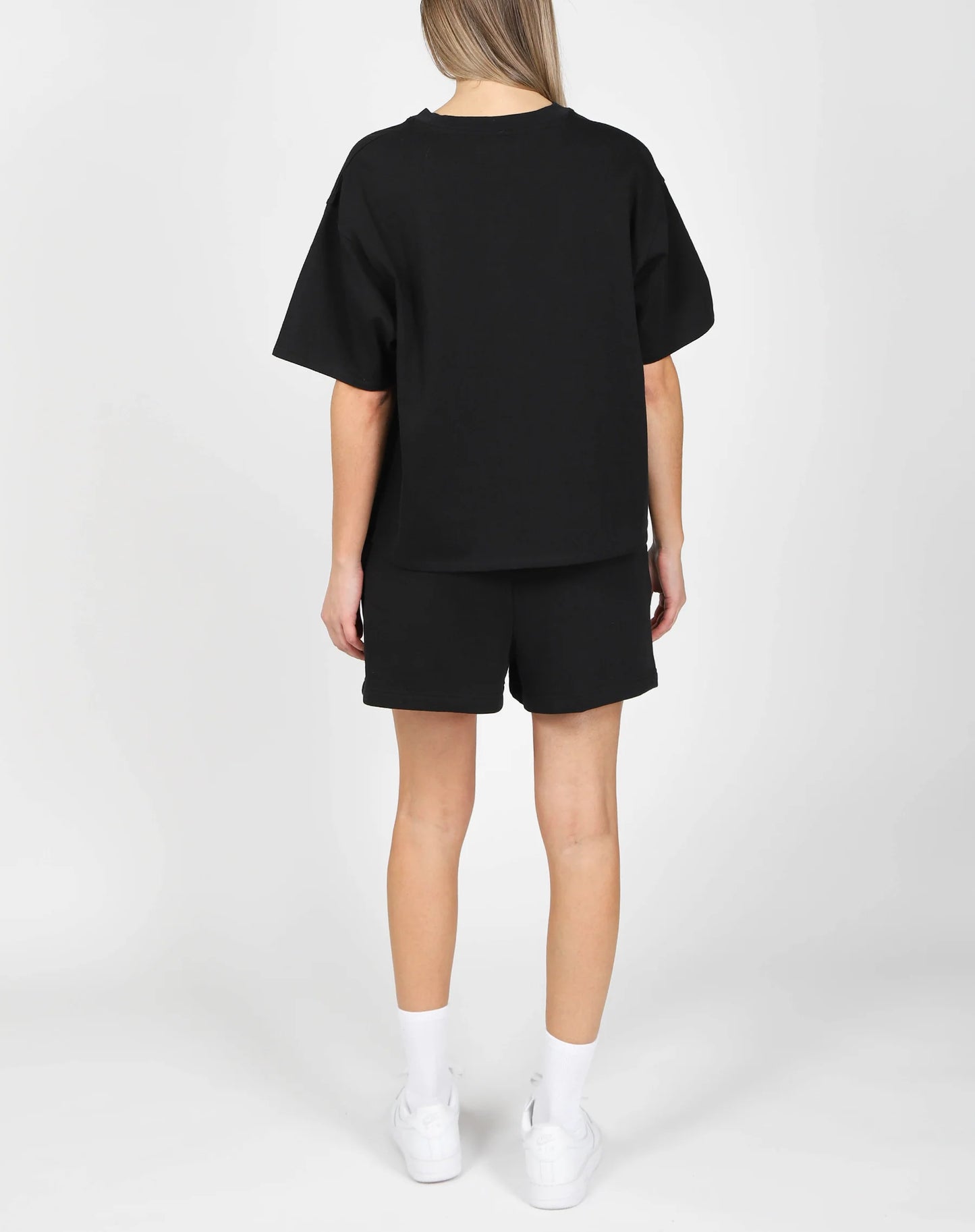 Brunette the Label The Boxy Crew Neck Tee | Black