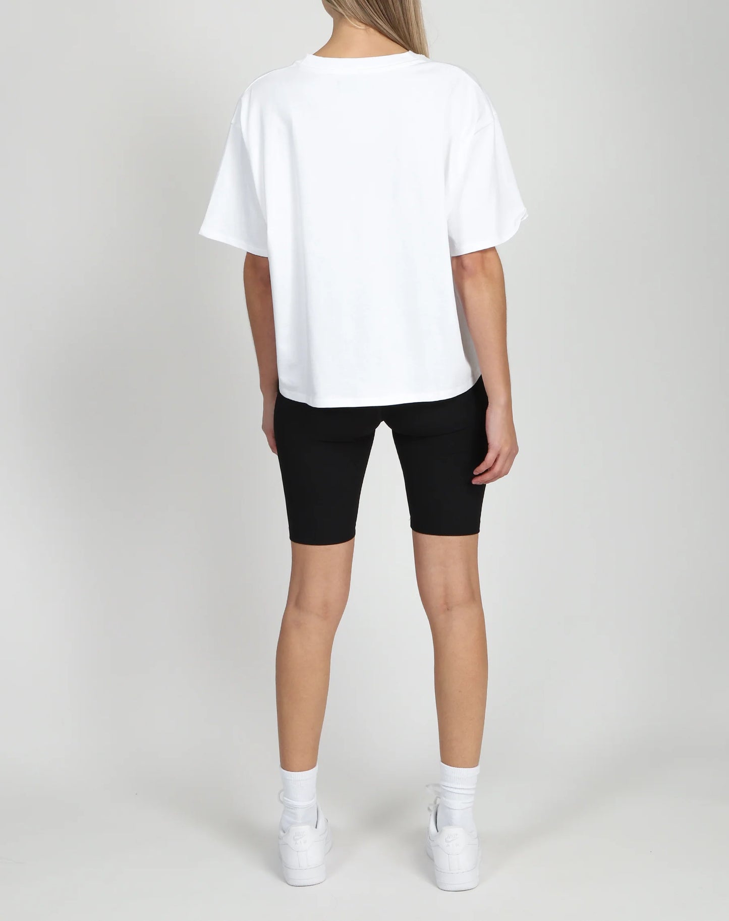 Brunette the Label The Boxy Crew Neck Tee | White