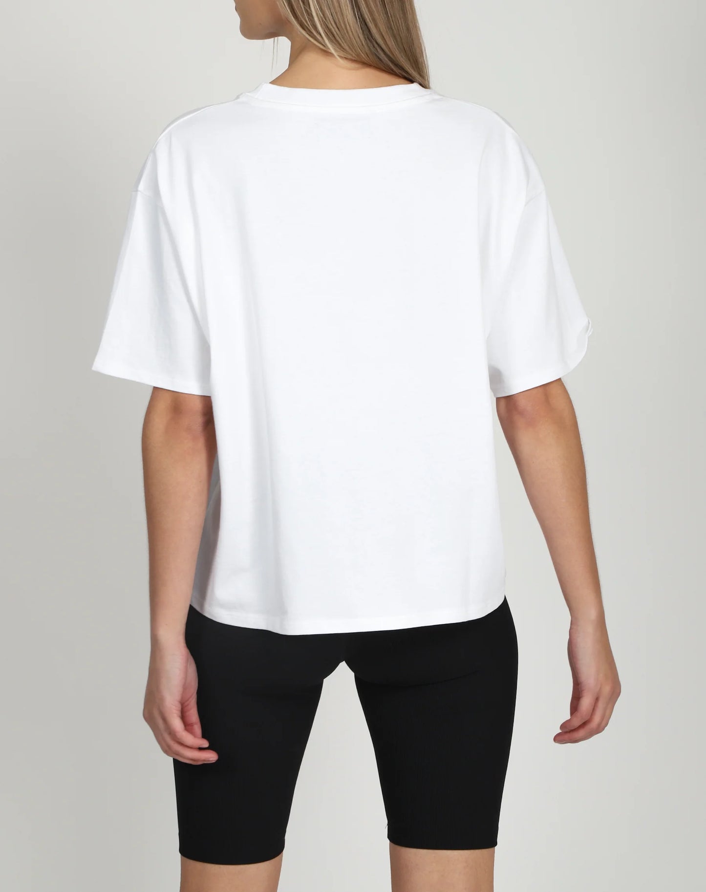 Brunette the Label The Boxy Crew Neck Tee | White