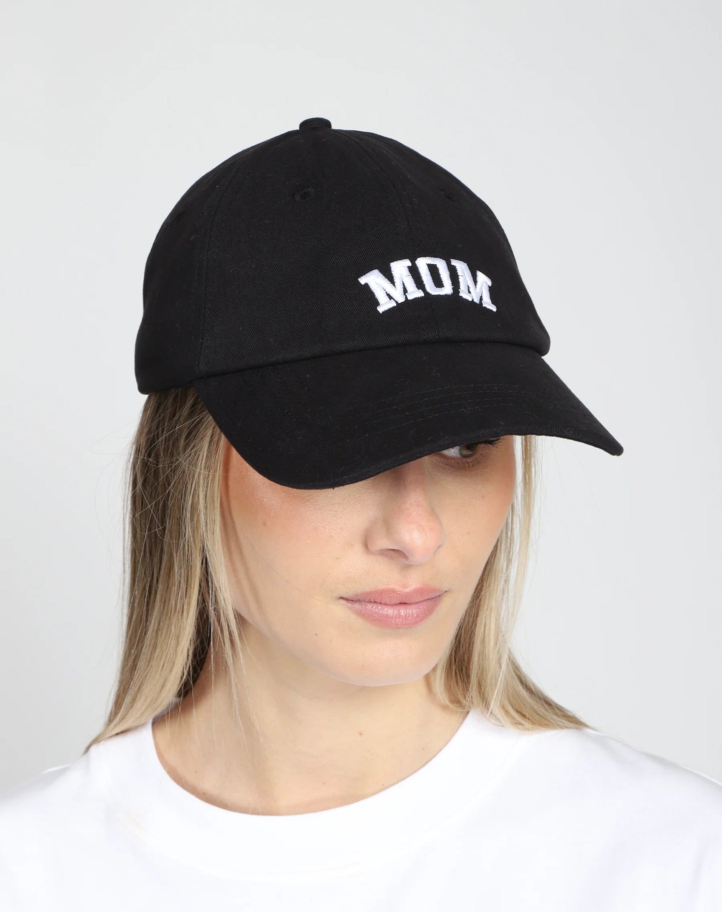 Brunette the Label The "MOM" Baseball Cap | Black