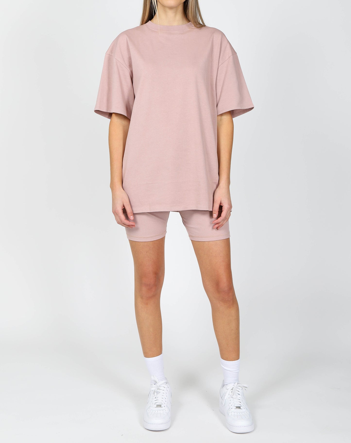 Brunette the Label Oversized Boxy Tee | Pink Smoke