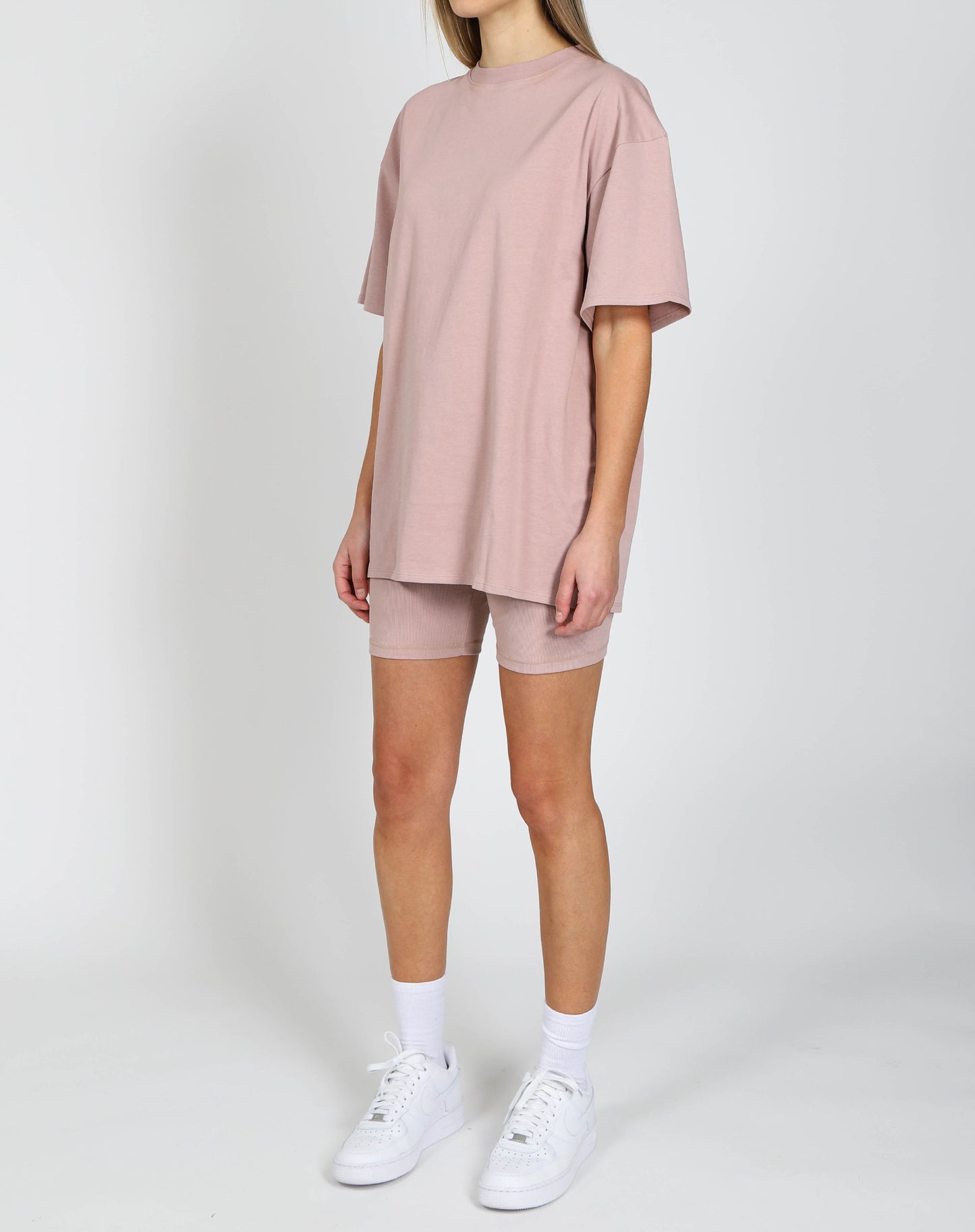Brunette the Label Oversized Boxy Tee | Pink Smoke