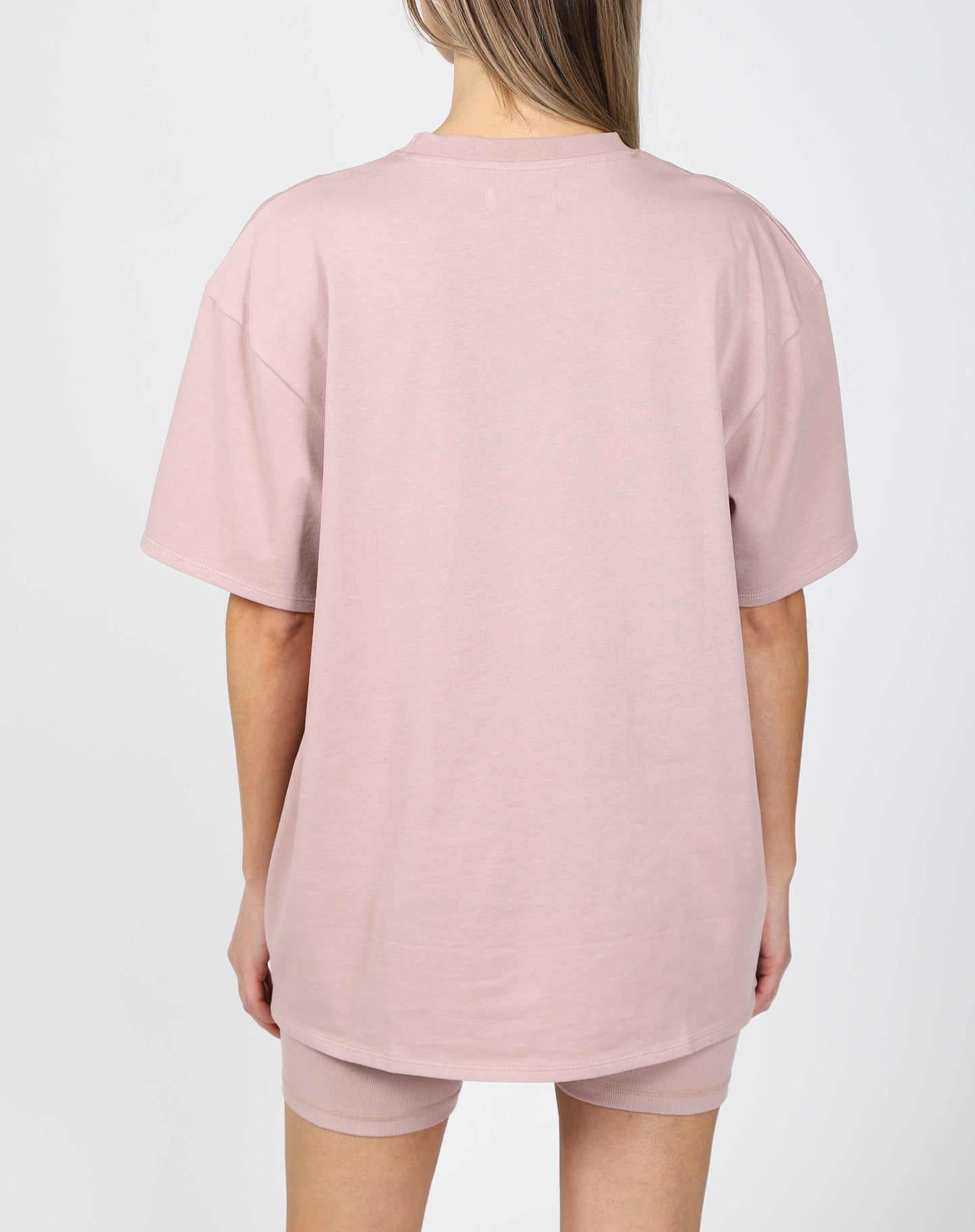 Brunette the Label Oversized Boxy Tee | Pink Smoke