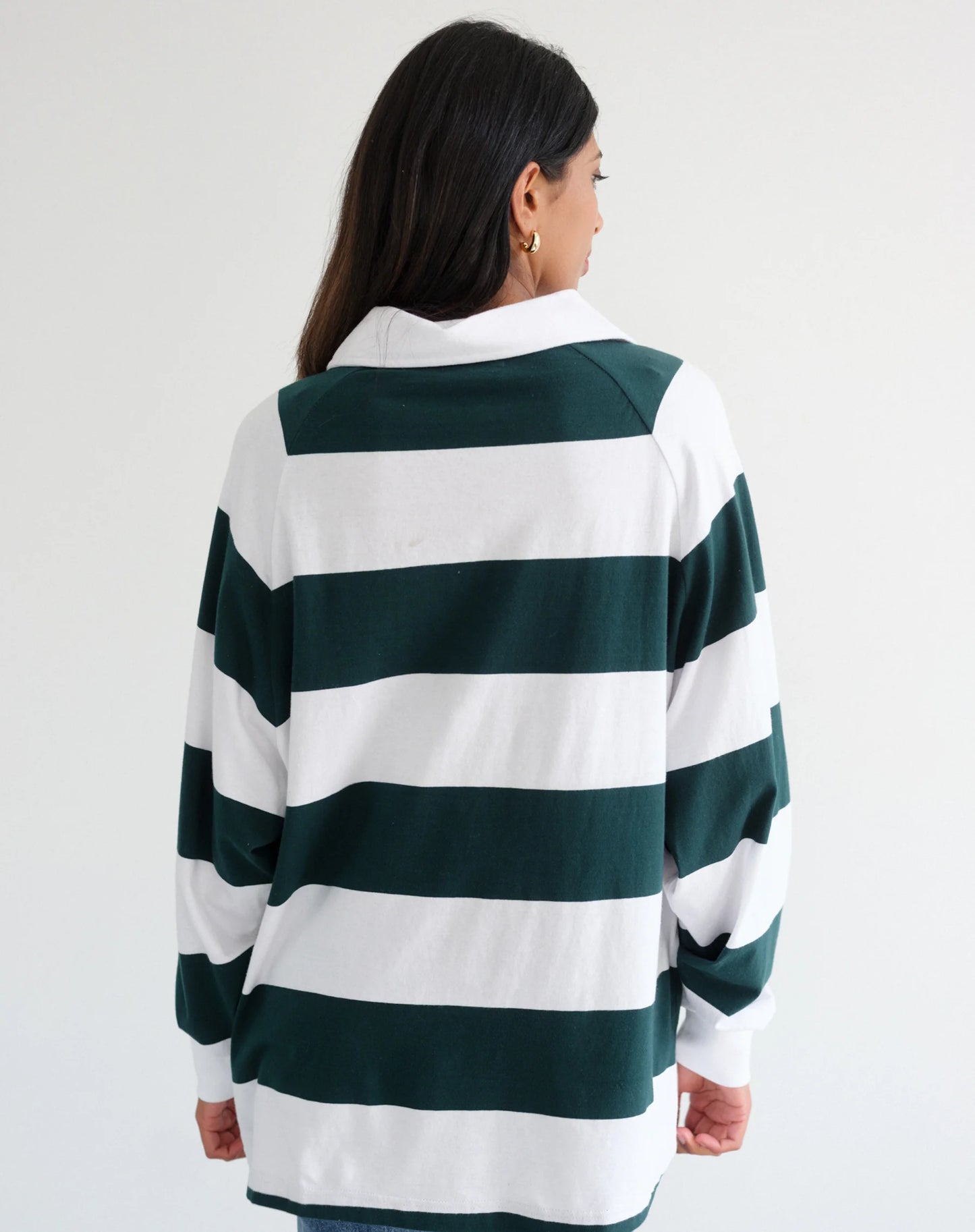 Brunette the Label Rugby Polo Shirt | Forest Green