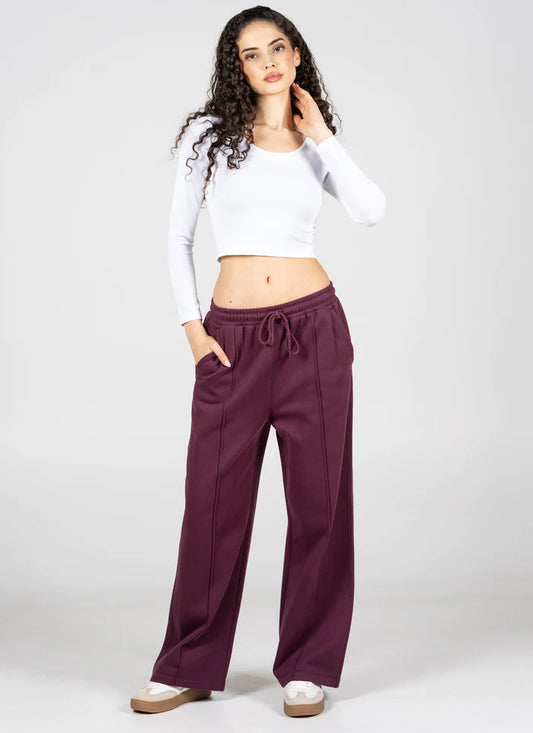 C'est Moi Fig Wide Leg Joggers