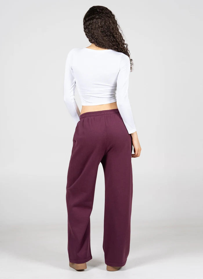 C'est Moi Fig Wide Leg Joggers